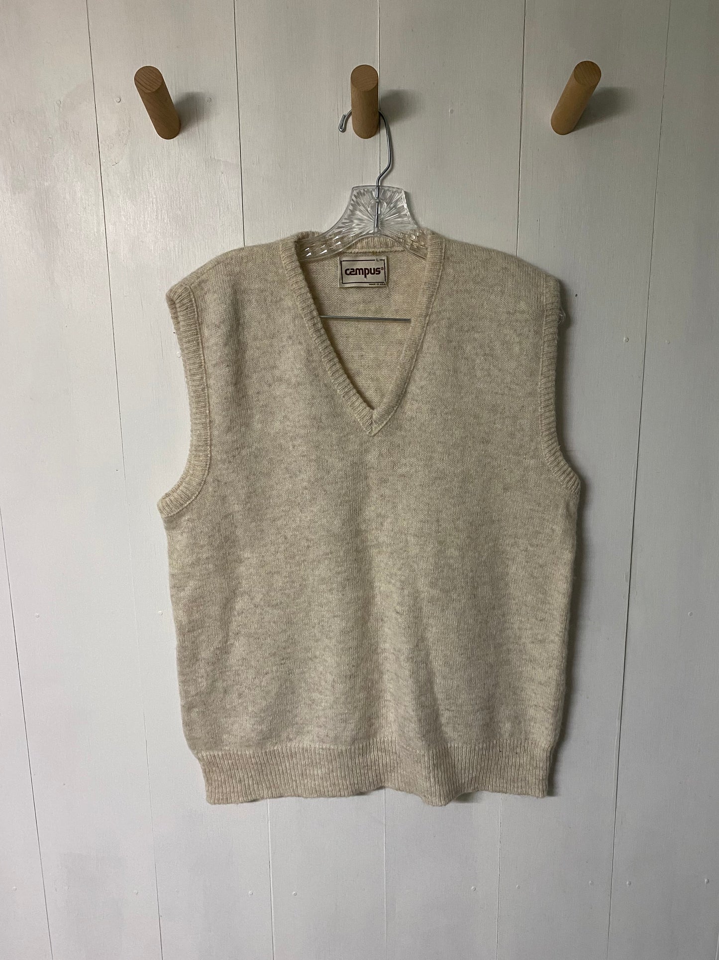70’s Campus Knit Sweater Vest
