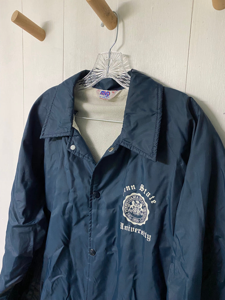 70's Penn State University Coach Jacket – Navy Mug Vintage