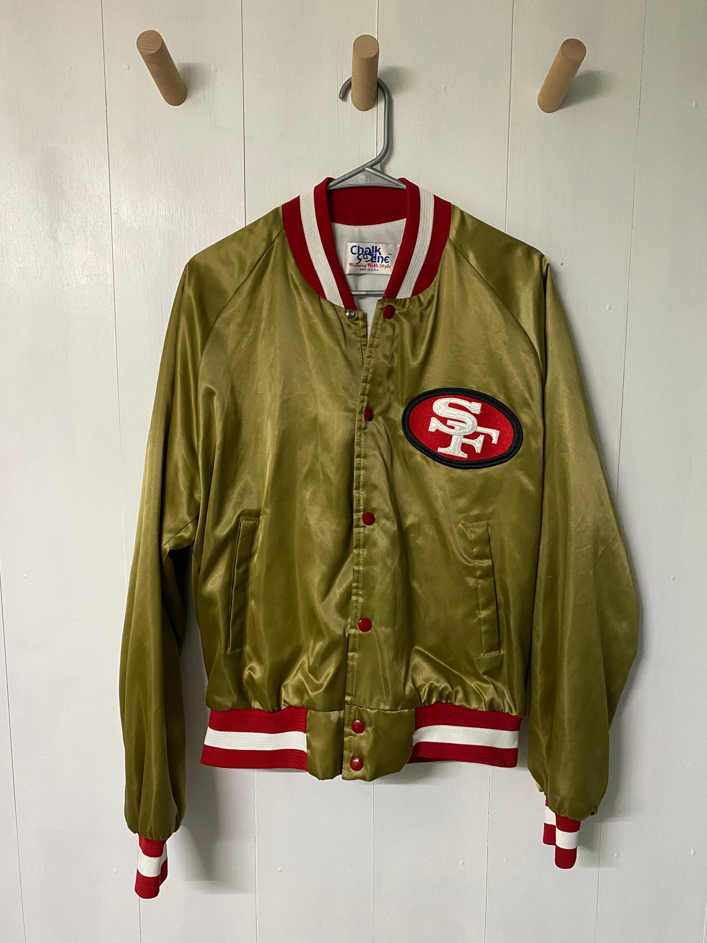 80's San Francisco 49ers ChalkLine Varsity Jacket