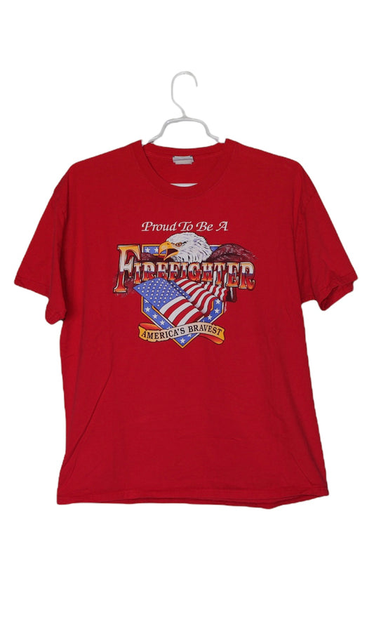 'Proud to be a Firefighter' T Shirt